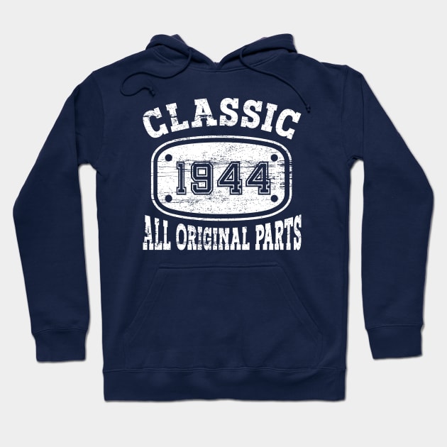 CLASSIC 1944, ALL ORIGINAL PARTS [White] Hoodie by Blended Designs